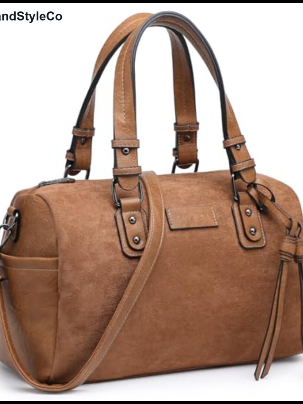Dasein Women Soft Vegan Leather Large Hobo Satchel Top Handle Work Tote